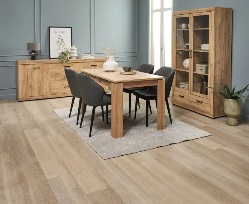 Dressoir LINTRUP 2 deuren 3 lades eiken kleur