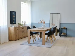 Dressoir LINTRUP 2 deuren 3 lades eiken kleur