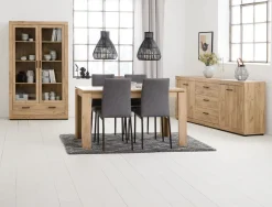 Dressoir LINTRUP 2 deuren 3 lades eiken kleur