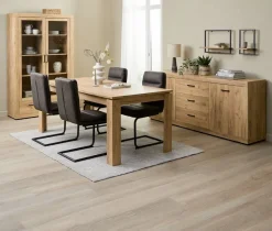 Dressoir LINTRUP 2 deuren 3 lades eiken kleur