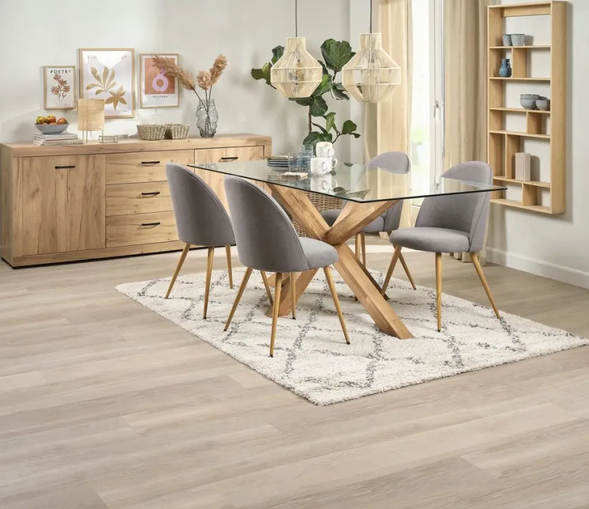 Dressoir LINTRUP 2 deuren 3 lades eiken kleur