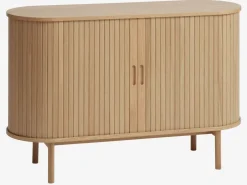 Dressoir LYNGVIG 120 cm roldeuren naturel eiken