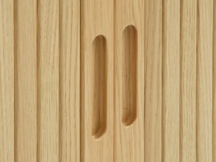 Dressoir LYNGVIG 120 cm roldeuren naturel eiken