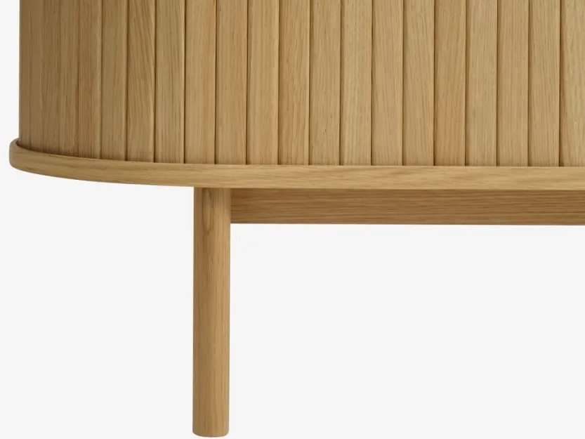 Dressoir LYNGVIG 120 cm roldeuren naturel eiken