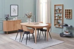 Dressoir LYNGVIG 120 cm roldeuren naturel eiken