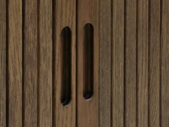 Dressoir LYNGVIG 120 cm roldeuren donker eiken