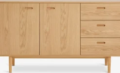 Dressoir MARSTRAND 2 deuren 3 lades naturel eik