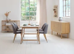 Dressoir SNESLEV 2 schappen eiken kleur