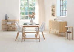 Dressoir SNESLEV 2 schappen eiken kleur