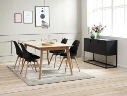 Dressoir VIRUM 3 deuren zwart