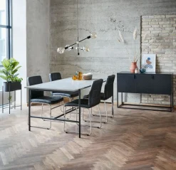 Dressoir VIRUM 3 deuren zwart