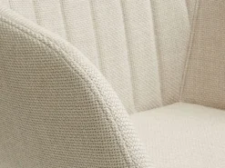 Eetkamerstoel ADSLEV beige stof/eiken kleur