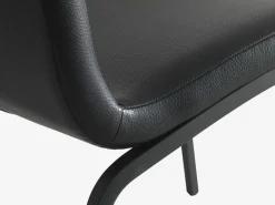 Eetkamerstoel ASAA zwart kunstleer