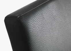 Eetkamerstoel ASAA zwart kunstleer