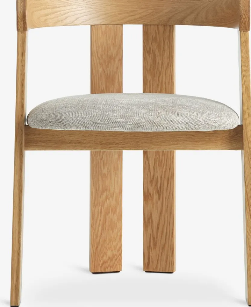 Eetkamerstoel BOVRUP eiken/beige stof