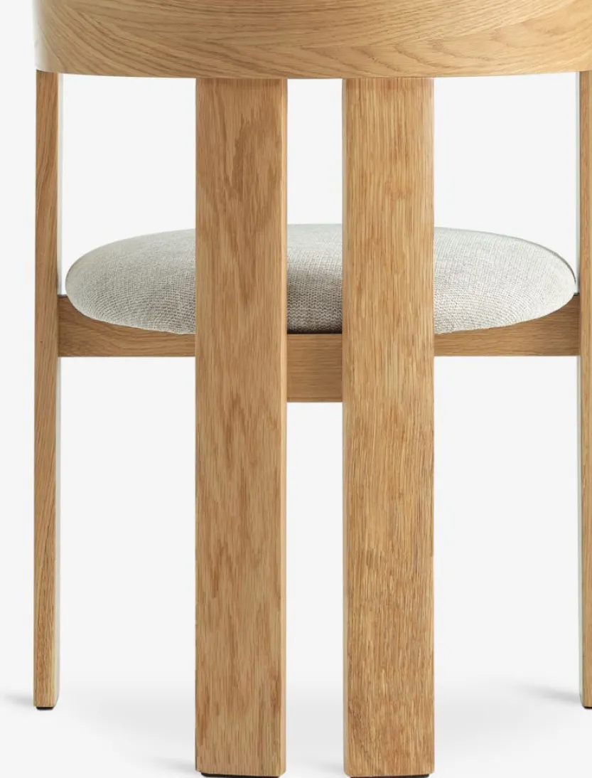 Eetkamerstoel BOVRUP eiken/beige stof