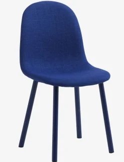 Eetkamerstoel EJSTRUP blauwe stof