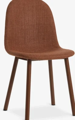 Eetkamerstoel EJSTRUP terracotta stof