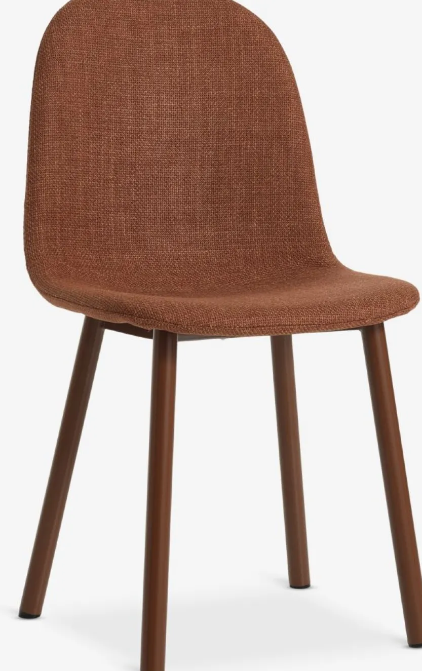 Eetkamerstoel EJSTRUP terracotta stof