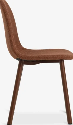 Eetkamerstoel EJSTRUP terracotta stof