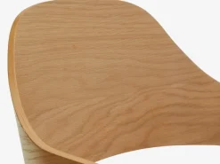 Eetkamerstoel HVIDOVRE licht eiken/licht grijze stof