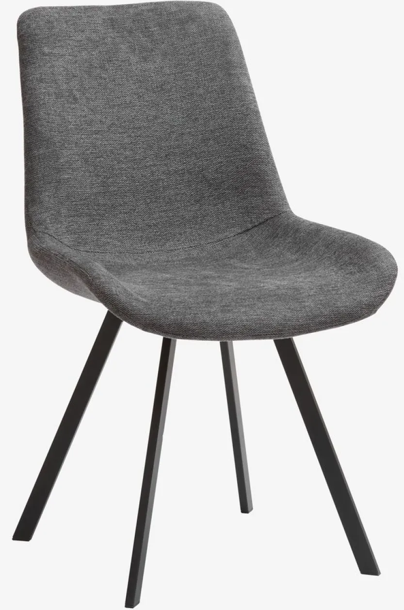 Eetkamerstoel HYGUM draai grijs/zwart