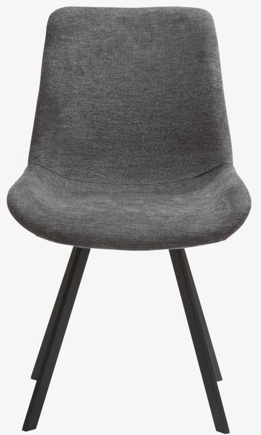 Eetkamerstoel HYGUM draai grijs/zwart