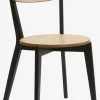 Eetkamerstoel JEGIND eiken/zwart