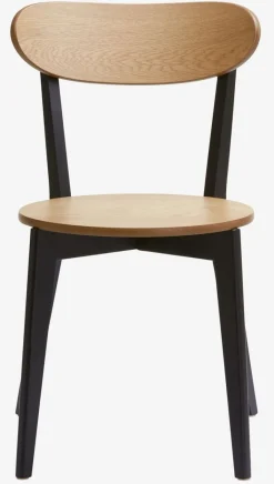 Eetkamerstoel JEGIND eiken/zwart