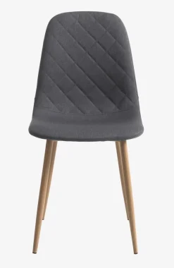 Eetkamerstoel JONSTRUP asfalt stof/eiken kleur