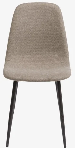 Eetkamerstoel JONSTRUP beige stof/donker eiken kleur