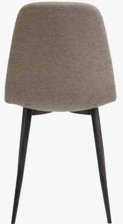 Eetkamerstoel JONSTRUP beige stof/donker eiken kleur