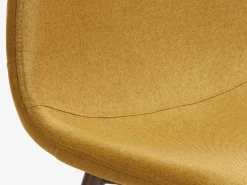 Eetkamerstoel JONSTRUP curry stof/donker eiken kleur