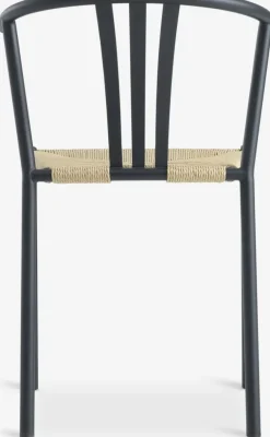 Eetkamerstoel JYDERUP zwart/naturel