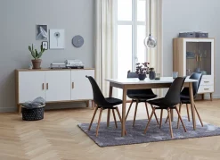 Eetkamerstoel KASTRUP zwart/eiken