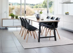 Eetkamerstoel KASTRUP zwart/eiken