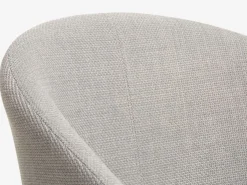 Eetkamerstoel KLOSTER lichtgrijze stof/eiken