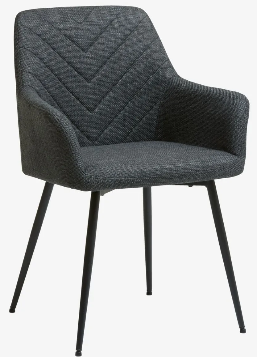 Eetkamerstoel PURHUS grijs/zwart