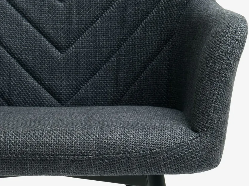 Eetkamerstoel PURHUS grijs/zwart