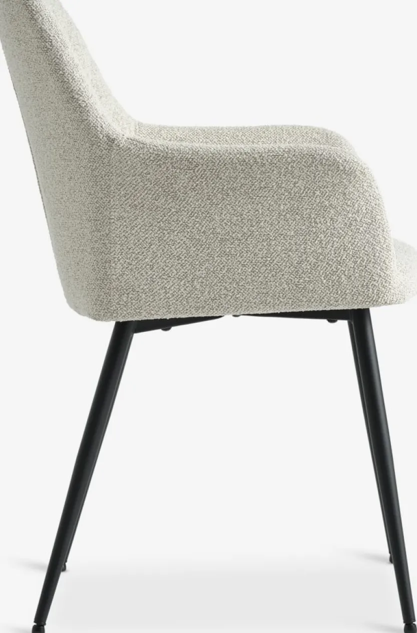 Eetkamerstoel PURHUS off white/zwart