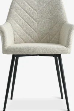 Eetkamerstoel PURHUS off white/zwart