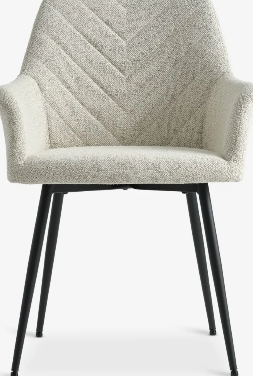 Eetkamerstoel PURHUS off white/zwart