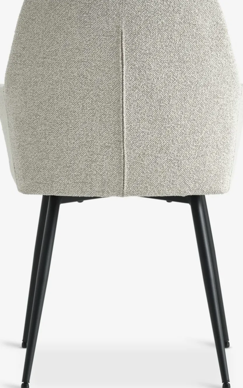 Eetkamerstoel PURHUS off white/zwart