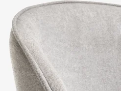 Eetkamerstoel RISSKOV lichtgrijze stof/zwart