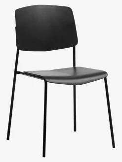 Eetkamerstoel STABY stapelbaar zwart