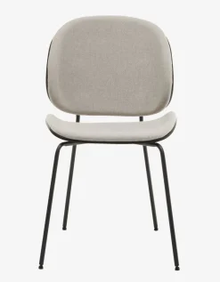 Eetkamerstoel TESTRUP lichtzand/zwart