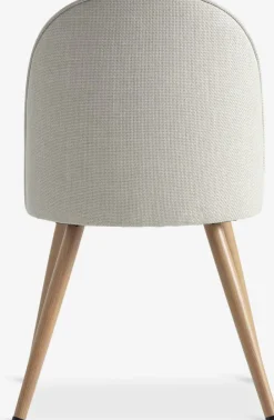 Eetkamerstoel THORUP beige stof/eiken kleur