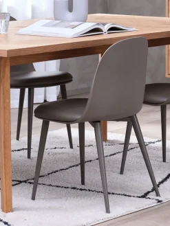 Eetkamerstoel ULDAL bruin kunstleer