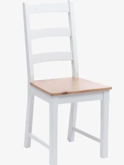 Eetkamerstoel VISLINGE naturel/wit