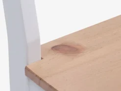 Eetkamerstoel VISLINGE naturel/wit